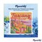 Figured'Art Mini Paint by Numbers Kit for Adults with Frame Travel Poster Tuscany Spring Small format 8"x8" - Craft Art Painting DIY Canvas Already Stretched on a Wooden Frame